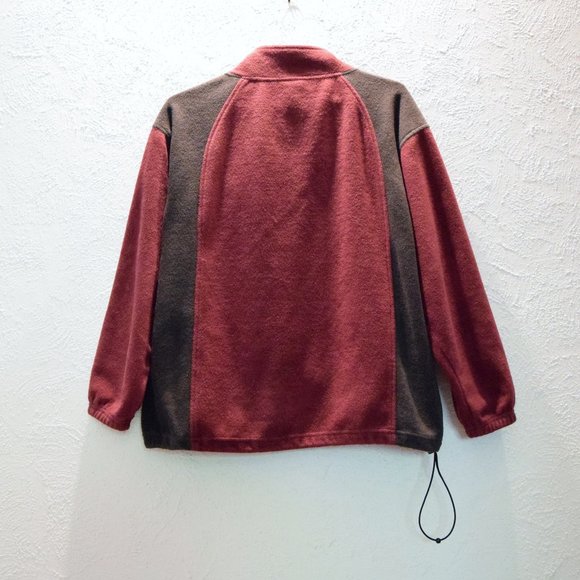 Virginia Tech VT Hokies Maroon Fleece Zip Up Jacket | Size L - Picture 6 of 7